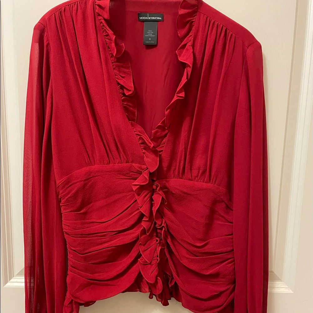 Beautiful 100% Silk Blouse